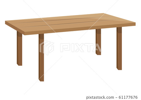 table isolated illustration on white background - Stock Illustration ...