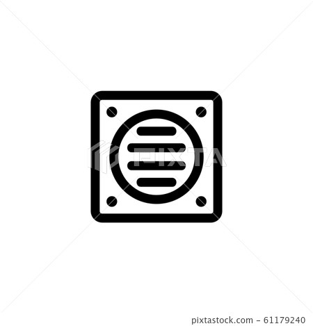 ventilation icon vector. Isolated contour symbol illustration ventilation icon vector. Isolated contour symbol illustration 61179240