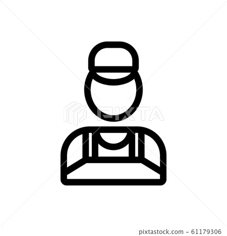 plumber vector icon. Isolated contour symbol illustration plumber vector icon. Isolated contour symbol illustration 61179306