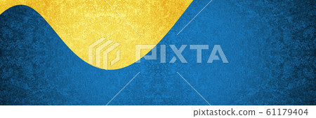 Gold and blue background 61179404