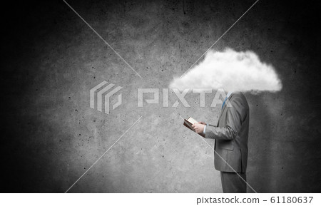 Cloud headed businessman Cloud headed businessman 61180637