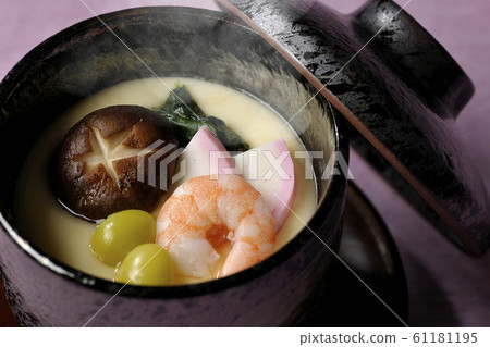 Savory egg custard  61181195