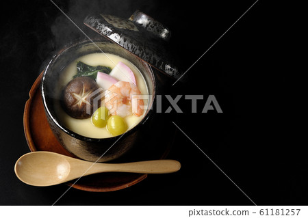 Savory egg custard  61181257