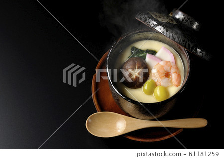 Savory egg custard  61181259