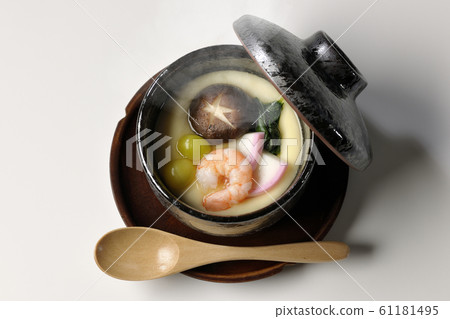 Savory egg custard  61181495