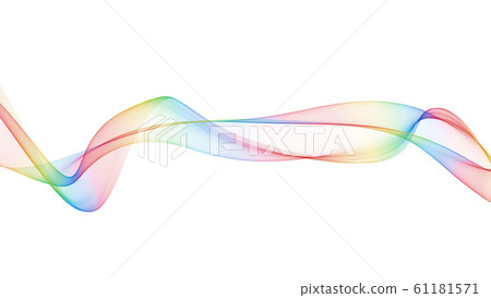 7 color wave background lines - Stock Illustration [61181571] - PIXTA