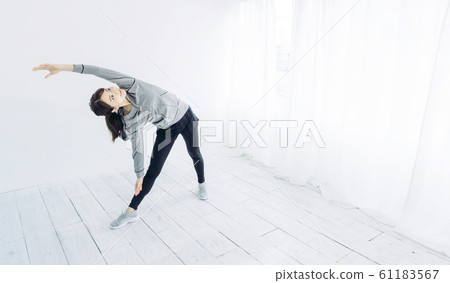 Women stretching 61183567