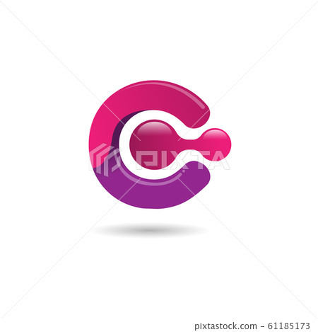 Letter C gradient color technology logo design - Stock Illustration ...