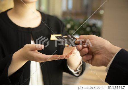 Hotel reception Payment Credit card Card payment 61185687
