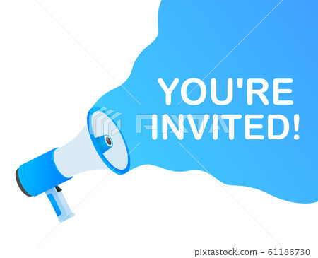 Megaphone Hand, business concept with text You re Megaphone Hand, business concept with text You re 61186730