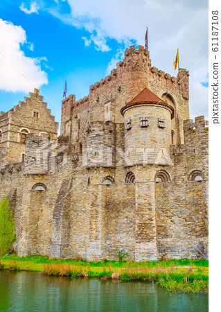 Gravensteen castle in Ghent, Belgium 61187108