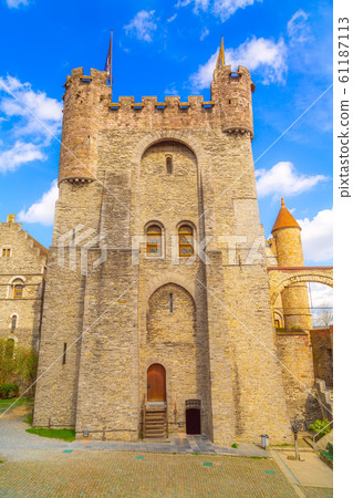 Gravensteen castle in Ghent, Belgium 61187113