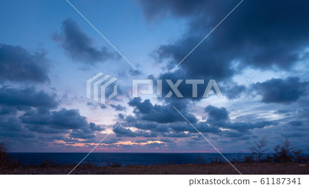 Beautiful cloudscape over Black sea 61187341
