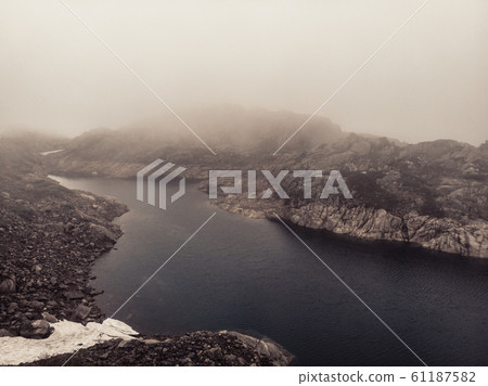 Lakes in mountains Norway 61187582