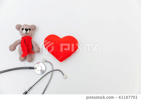 Simply minimal design toy bear red heart and Simply minimal design toy bear red heart and 61187701