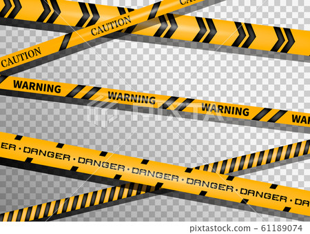 Caution And Danger Tapes Warning Tape 插圖素材 圖庫