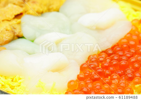 Seafood three-color don bowl Seafood three-color don bowl 61189488
