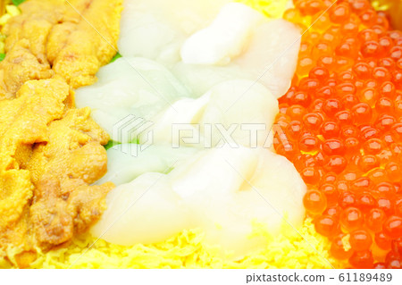 Seafood three-color don bowl Seafood three-color don bowl 61189489