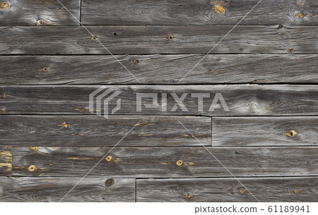 Rustic wood planks background. Old wood texture, wooden wall, natural aging, close up. Reclaim Wood Surface. Hardwood Grey Floor Or Table Or Door Or Celling Structure. Closeup. Copy Space. 61189941