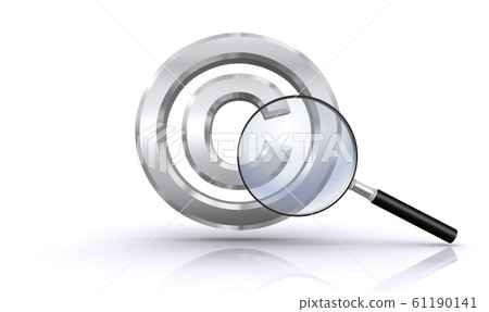 版權標記和放大鏡 版權標記和放大鏡 61190141