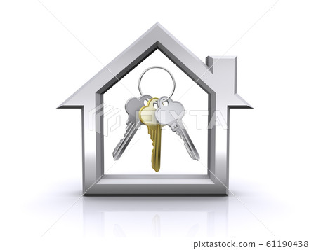 House icon and key House icon and key 61190438