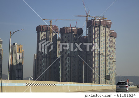 New apartment construction site 61191624