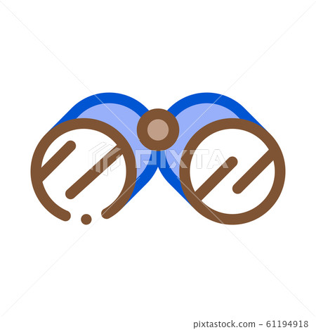Tourist Camping Binoculars Icon Vector Outline Illustration 61194918