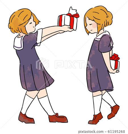 情人節“送禮物的女孩”簡單 情人節“送禮物的女孩”簡單 61195268