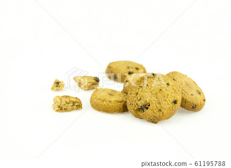 Cookies isolated on white background. Cookies isolated on white background. 61195788