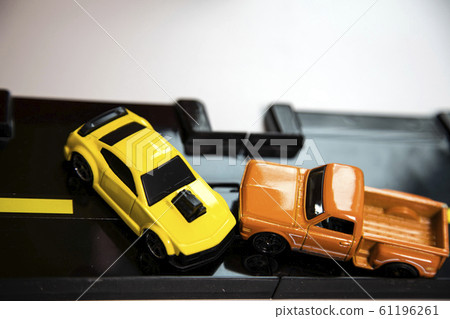 Car accident on straight road Car accident on straight road 61196261