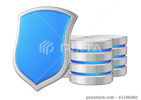 Databases group behind metal blue shield on left Databases group behind metal blue shield on left 61196860