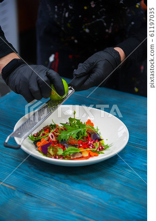 Escabeche fish dish with caviar Escabeche fish dish with caviar 61197035