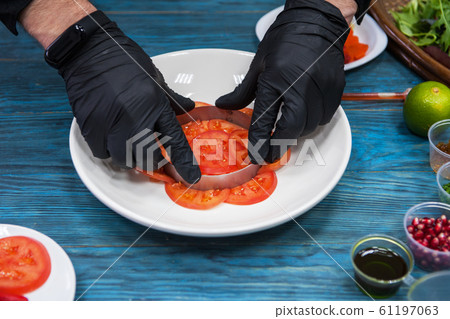 Escabeche fish dish with caviar Escabeche fish dish with caviar 61197063