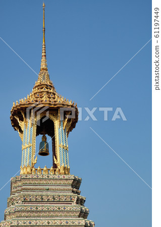 A small tower with a bell A small tower with a bell 61197449