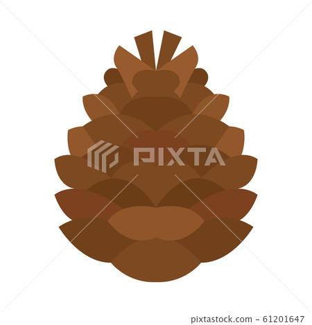 Isolated pine cone icon Isolated pine cone icon 61201647