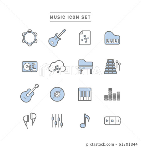 music, musical, icon 61201844