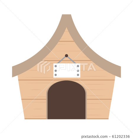 Isolated dog house. Pet house 61202336
