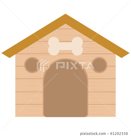 Isolated dog house. Pet house 61202338