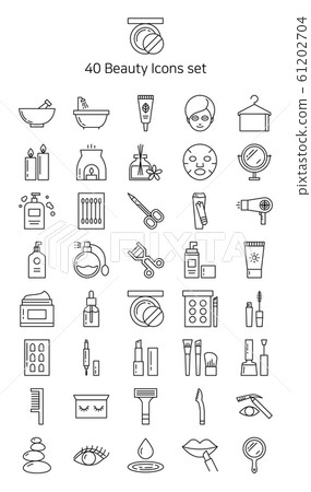 Line icon set-Beauty 61202704