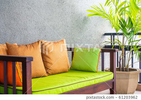 Pillow on sofa chair decoration interior Pillow on sofa chair decoration interior 61203962
