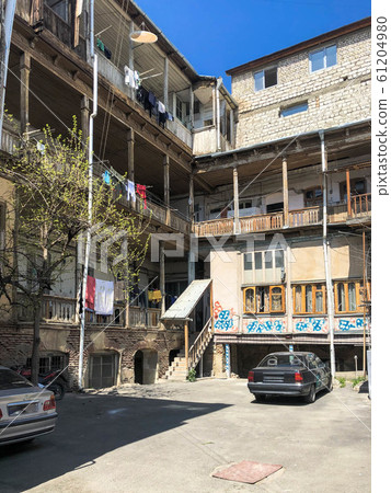 An old closed courtyard, a street, an alley, with An old closed courtyard, a street, an alley, with 61204980