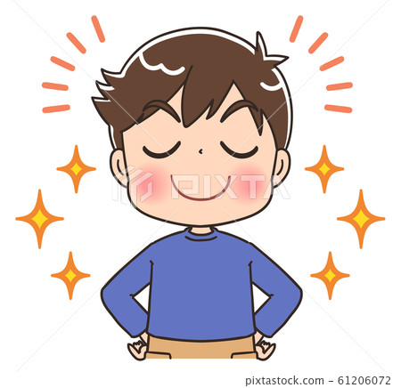 男孩兒童插畫孩子小學學生 男孩兒童插畫孩子小學學生 61206072