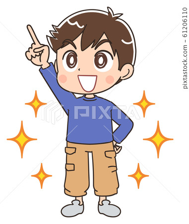 Boy child illustration kids elementary school student Boy child illustration kids elementary school student 61206110