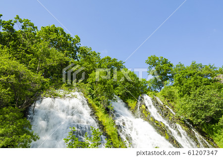 Hokkaido Shiretoko Oshinkosin waterfall Hokkaido Shiretoko Oshinkosin waterfall 61207347