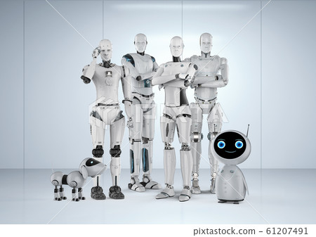 Group of automation robots Group of automation robots 61207491