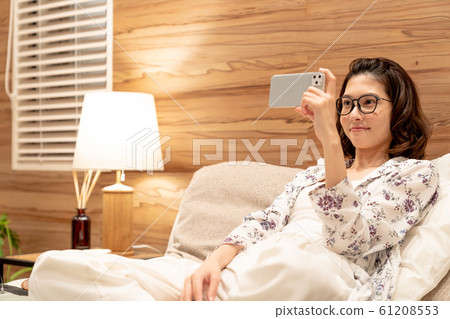 臥室，臥室，智能手機 61208553