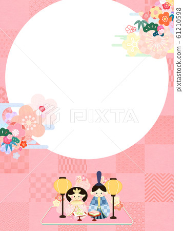 背景日式日式日式春天粉紅色Hinamatsuri 61210598