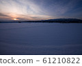 Hokkaido winter scenery and sunset Hokkaido winter scenery and sunset 61210822