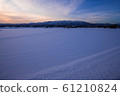 Sunset and snow scene in Hokkaido Sunset and snow scene in Hokkaido 61210824
