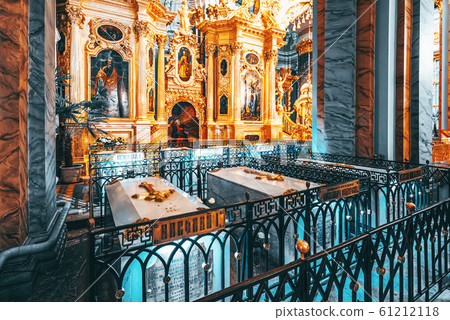 Peter and Paul Fortress inside, the Tombs of the Peter and Paul Fortress inside, the Tombs of the 61212118